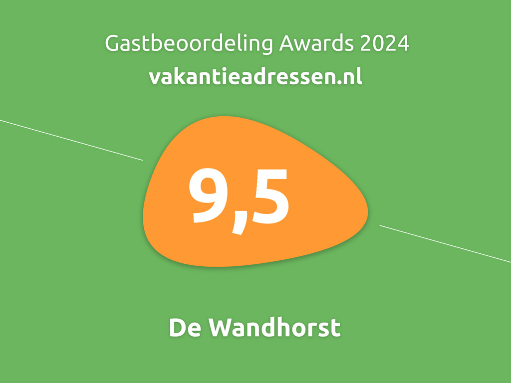 Gastbeoordeling awards Vakantieadressen.nl