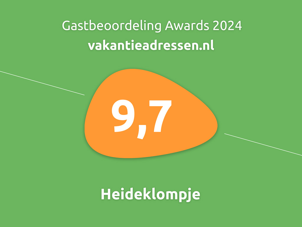 Gastbeoordeling awards Vakantieadressen.nl