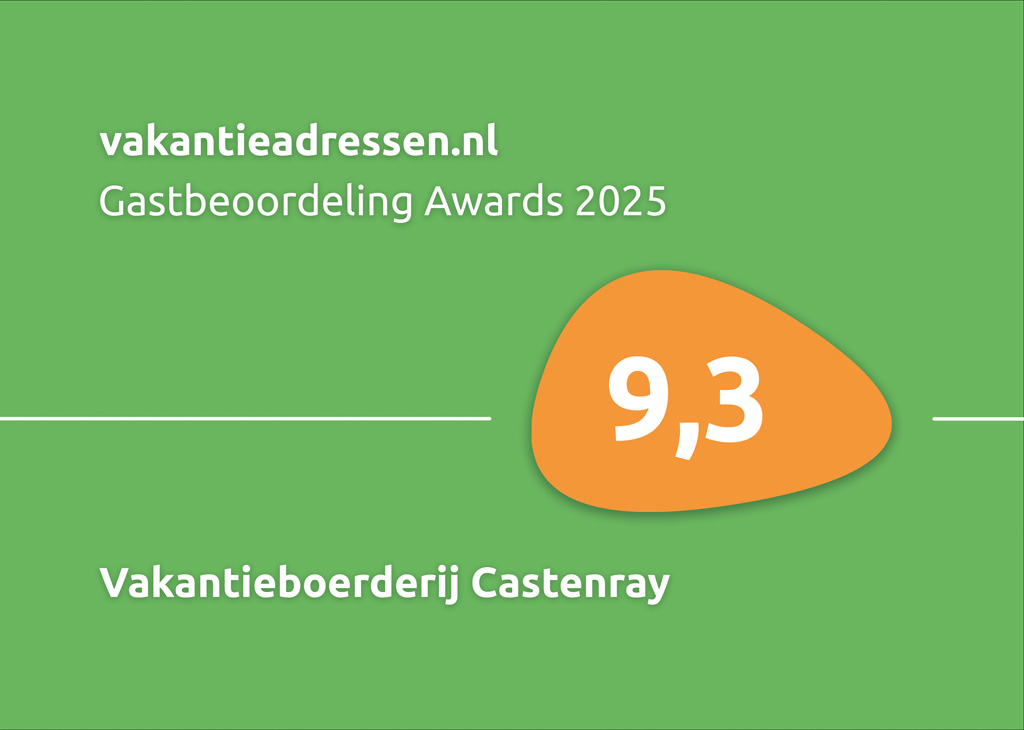 Gastbeoordeling awards Vakantieadressen.nl