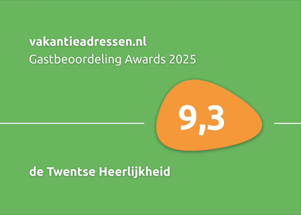 Gastbeoordeling
awards Vakantieadressen.nl
