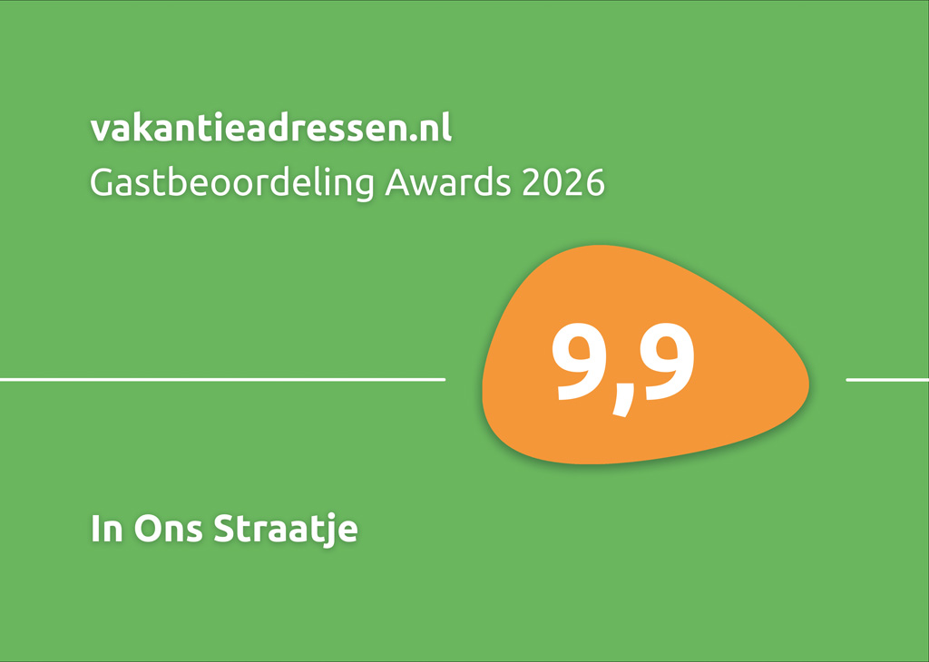 Gastbeoordeling awards Vakantieadressen.nl