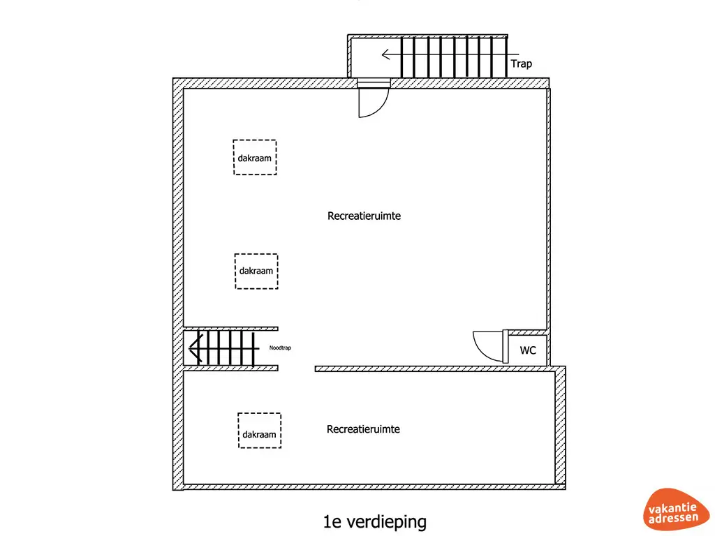 Vakantiehuis in Bergeijk (Noord-Brabant) voor 72 personen met 4 slaapkamers.