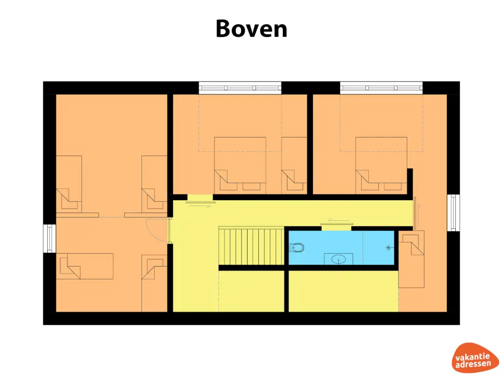 Vakantiehuis in Hazerswoude-Dorp (Zuid-Holland) voor 12 personen met 4 slaapkamers.