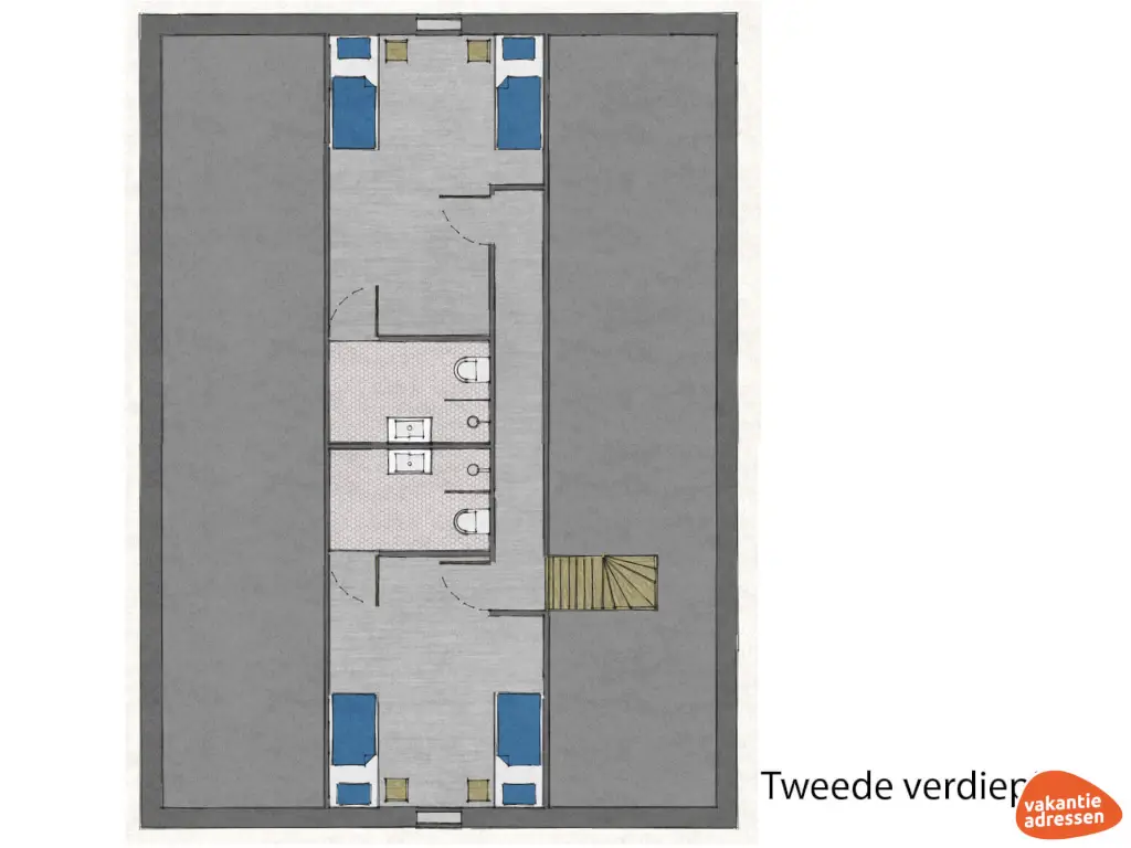 Vakantiehuis in Zenderen (Overijssel) voor 18 personen met 9 slaapkamers.