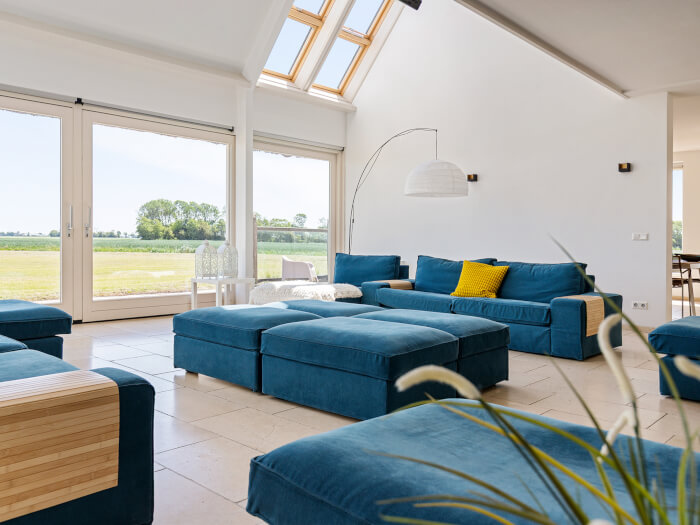Vakantiehuis in Wierum (Friesland) voor 22 personen met 7 slaapkamers.