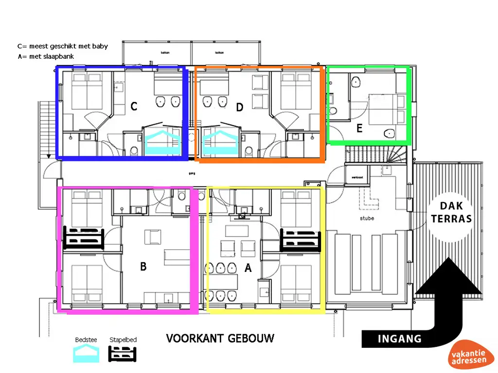 Vakantieadressen accommodatie afbeelding