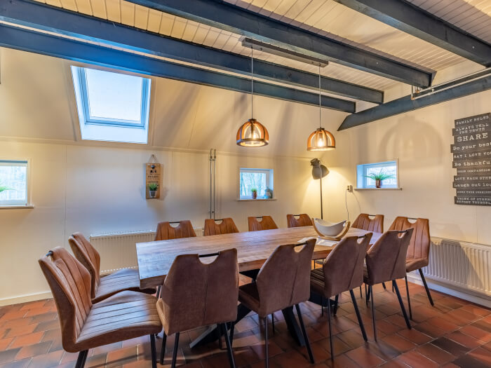 Vakantiehuis in Schoonloo (Drenthe) voor 12 personen met 4 slaapkamers.