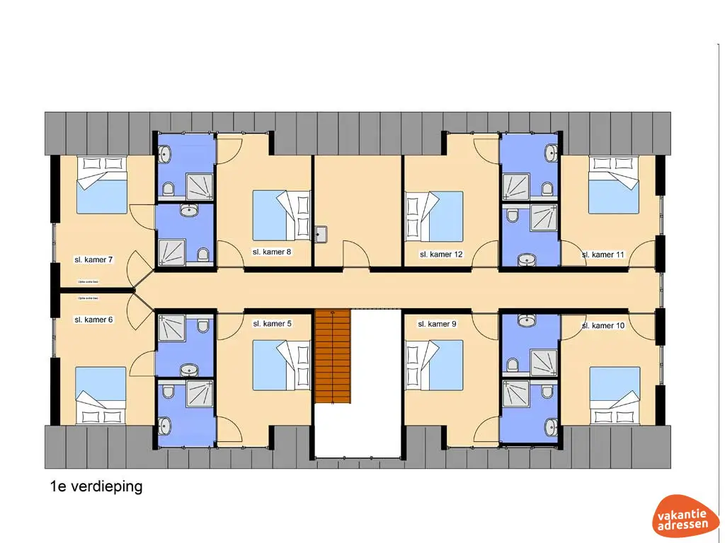 Vakantiehuis in Ane (Overijssel) voor 22 personen met 12 slaapkamers.