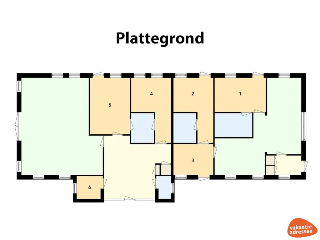 Vakantiehuis in Dwingeloo (Drenthe) voor 20 personen met 9 slaapkamers.